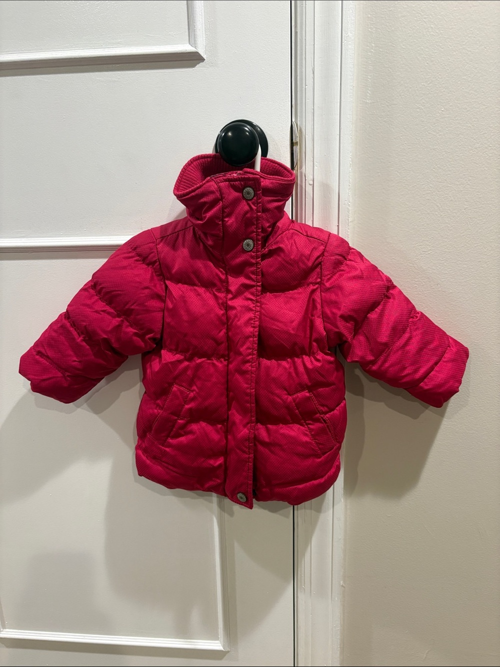 Old Navy Bright Pink Quilted Puffer Jacket for Kids